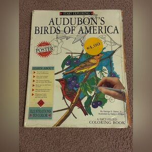 AUDUBON'S BIRDS OF AMERICA: A FACT-FILLED COLORING BOOK By George S. Glenn